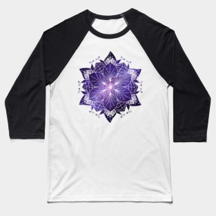 Centre of the Galaxy - Mandala Design Baseball T-Shirt